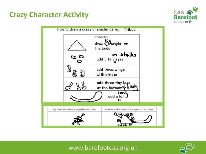 Crazy Character Activity www. barefootcas. org. uk 