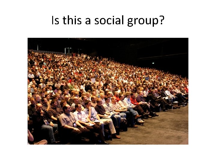 Is this a social group? 