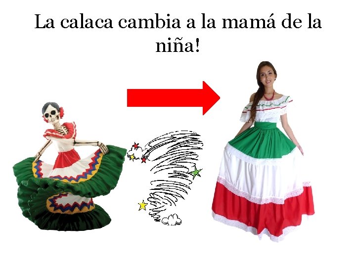 La calaca cambia a la mamá de la niña! 