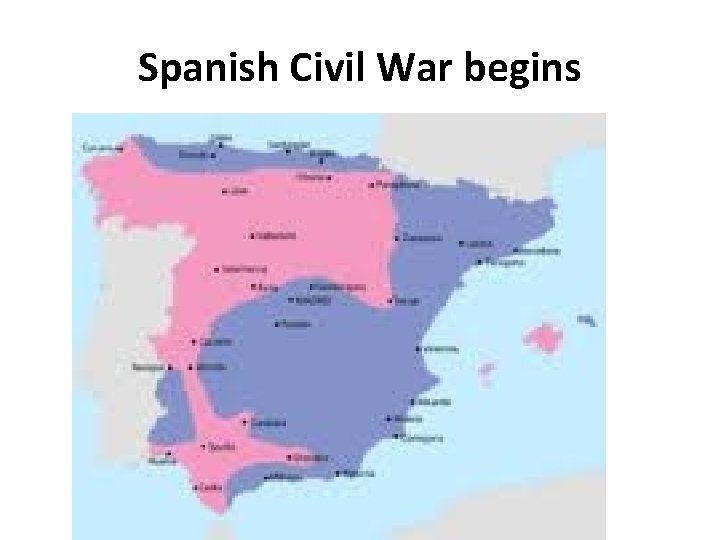 Spanish Civil War begins 