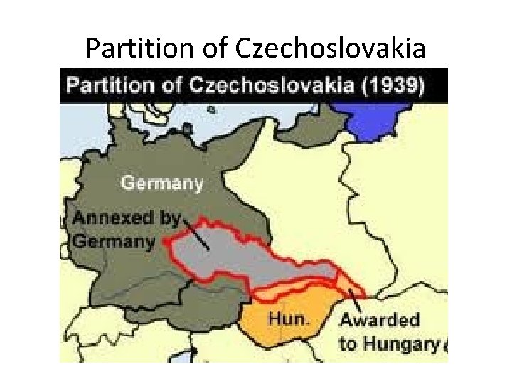 Partition of Czechoslovakia 