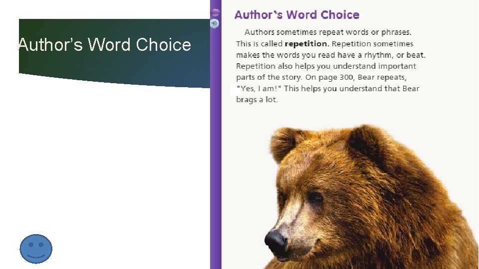 Author’s Word Choice Author’s Word Choice