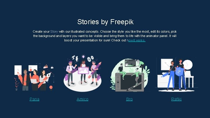 Stories by Freepik Create your Story with our illustrated concepts. Choose the style you