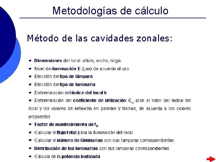 Metodologías de cálculo Método de las cavidades zonales: Metodologías de cálculo Método de las cavidades zonales: