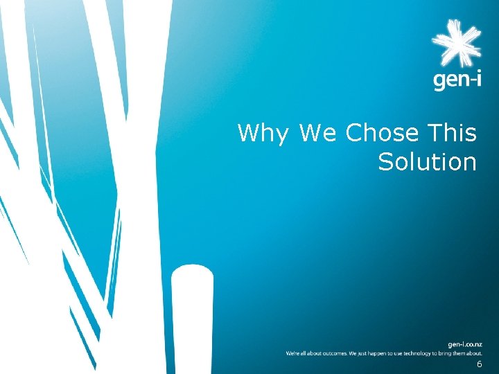 Why We Chose This Solution 66 