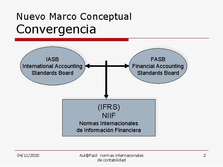 Nuevo Marco Conceptual Convergencia IASB International Accounting Standards Board FASB Financial Accounting Standards Board