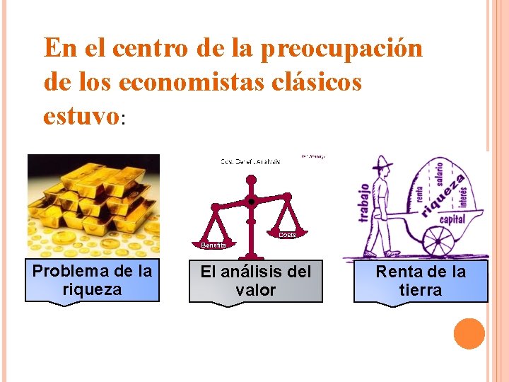 En el centro de la preocupación de los economistas clásicos estuvo: Problema de la