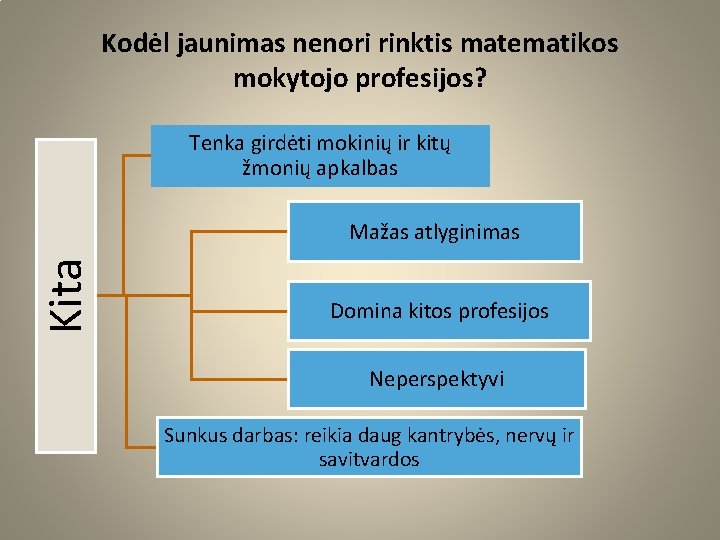 Kodėl jaunimas nenori rinktis matematikos mokytojo profesijos? Tenka girdėti mokinių ir kitų žmonių apkalbas