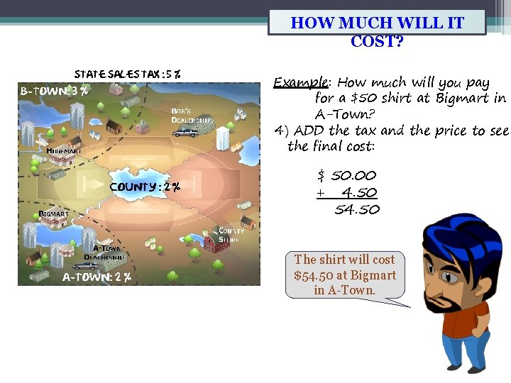HOW MUCH WILL IT COST? Example: How much will you pay for a $50