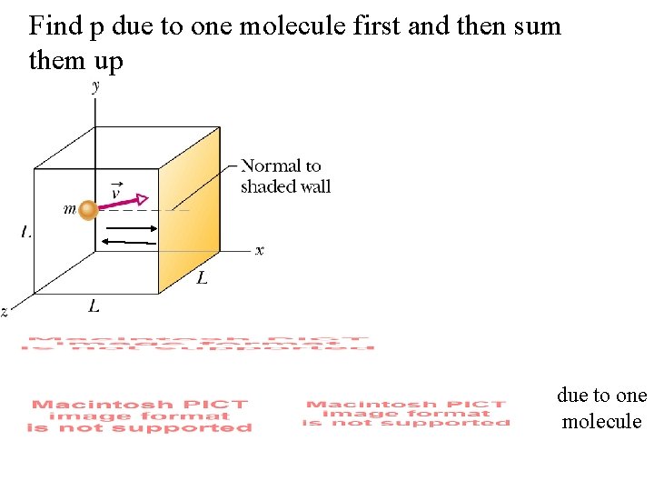 Find p due to one molecule first and then sum them up due to