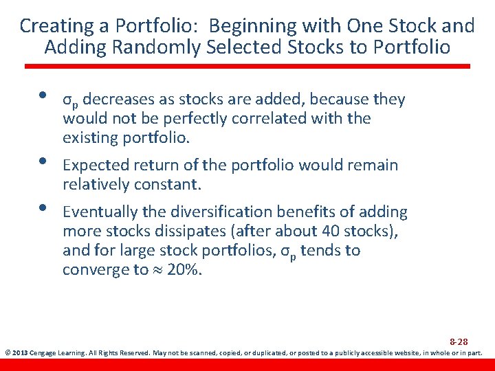 Creating a Portfolio: Beginning with One Stock and Adding Randomly Selected Stocks to Portfolio