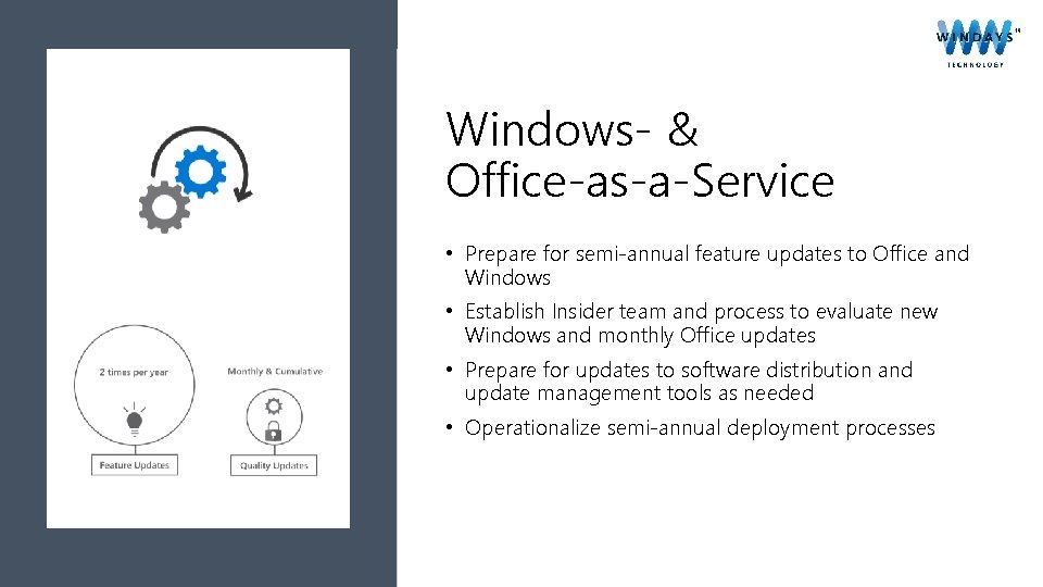 Windows- & Office-as-a-Service • Prepare for semi-annual feature updates to Office and Windows •