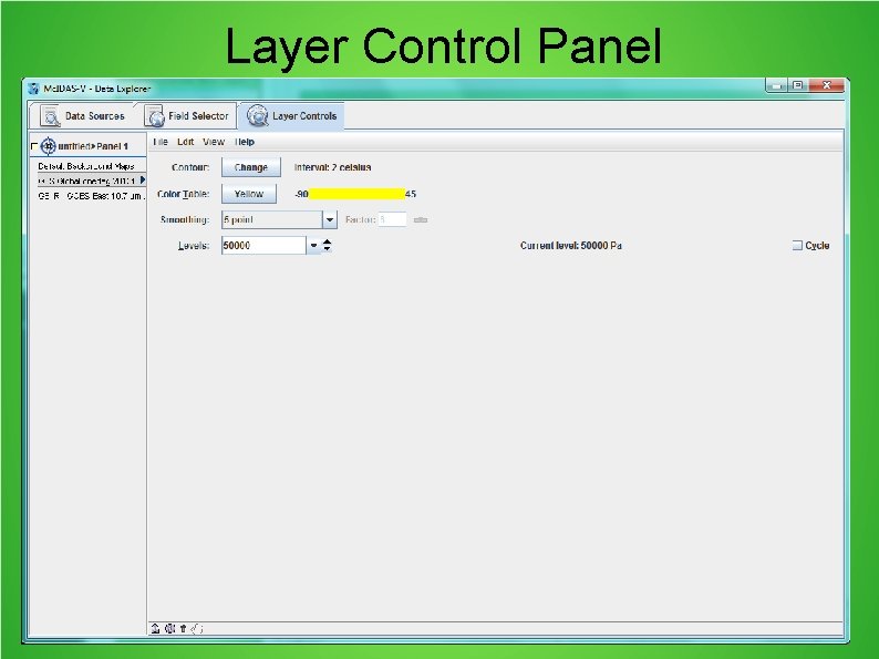 Layer Control Panel 