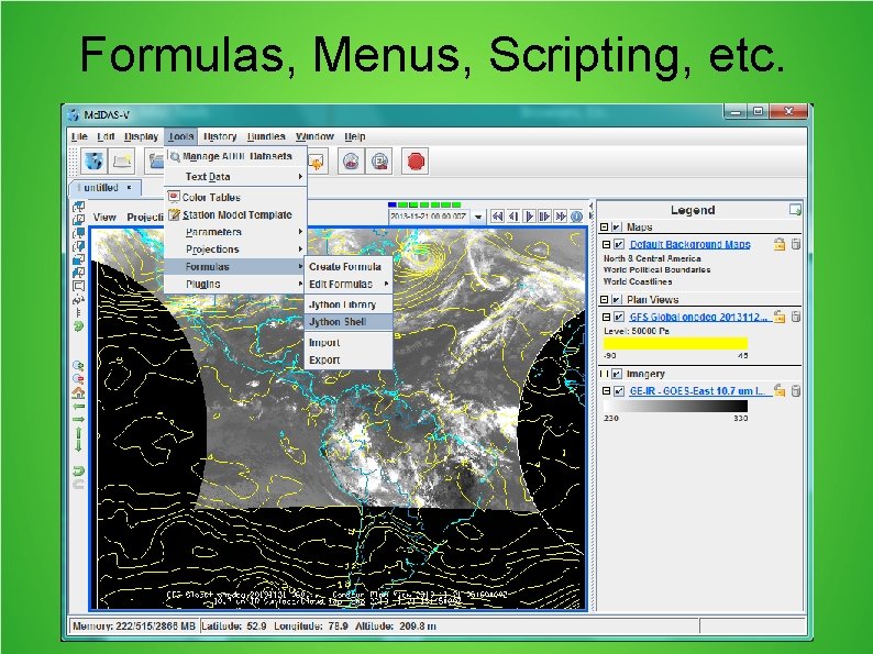 Formulas, Menus, Scripting, etc. 