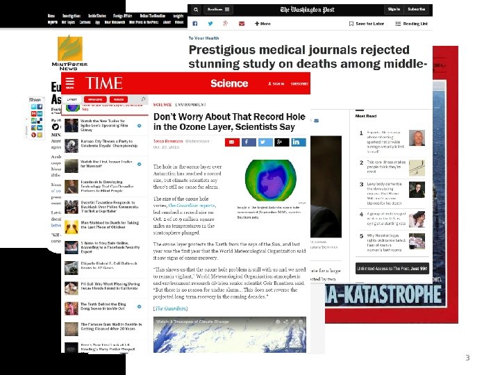 Context - scientific topics becoming much more exposed to the media 3 