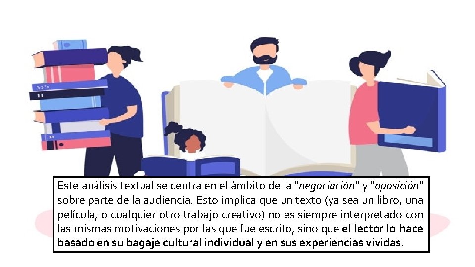 Este análisis textual se centra en el ámbito de la "negociación" y "oposición" sobre