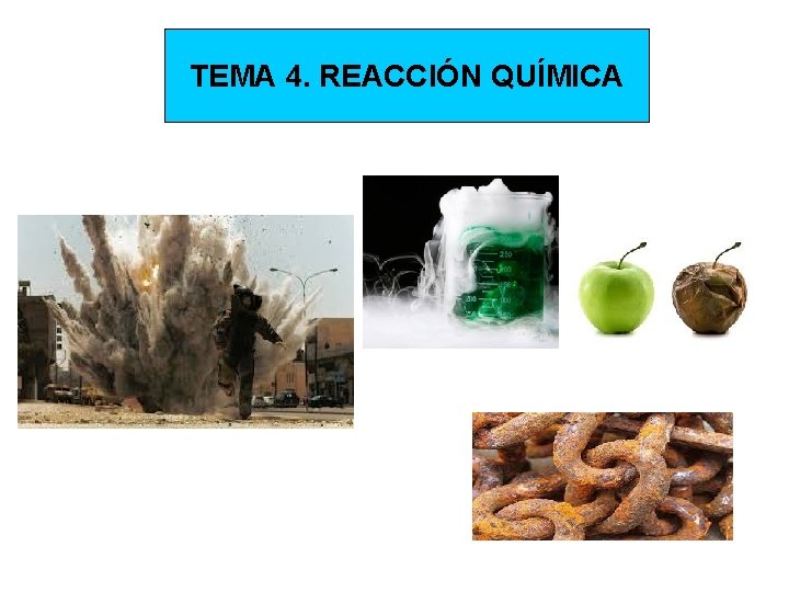 TEMA 4. REACCIÓN QUÍMICA 