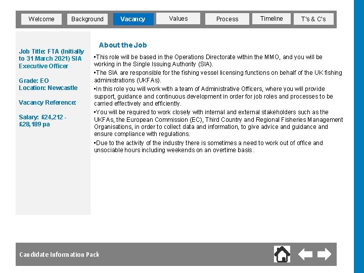Welcome Background Job Title: FTA (Initially to 31 March 2021) SIA Executive Officer Grade: Welcome Background Job Title: FTA (Initially to 31 March 2021) SIA Executive Officer Grade:
