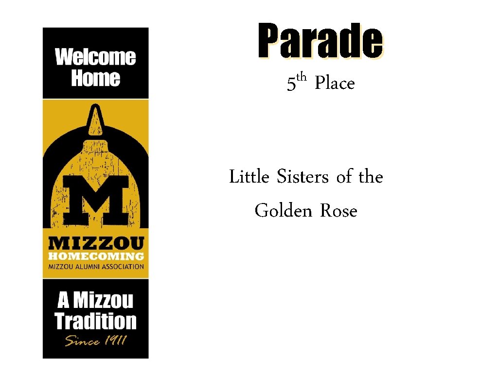 Parade th 5 Place Little Sisters of the Golden Rose 