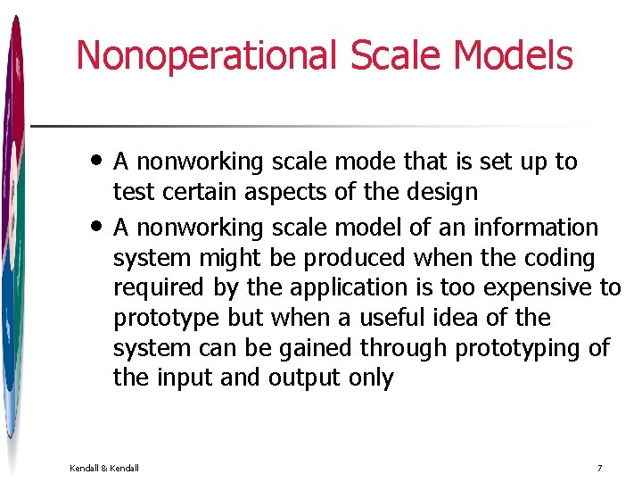 Nonoperational Scale Models • • A nonworking scale mode that is set up to Nonoperational Scale Models • • A nonworking scale mode that is set up to