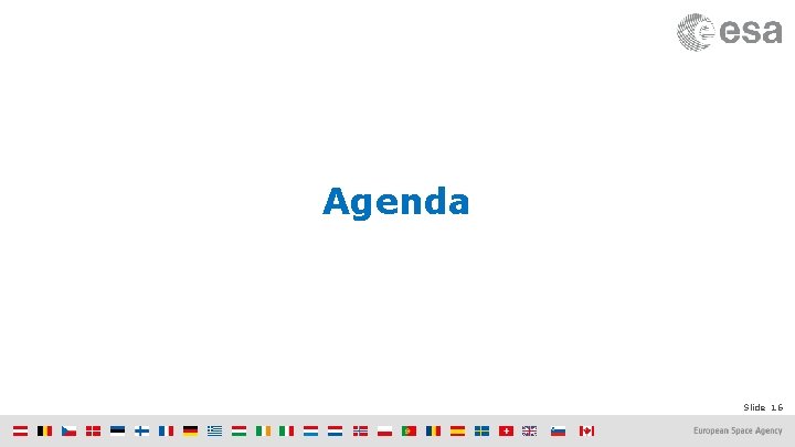 Agenda Slide 16 