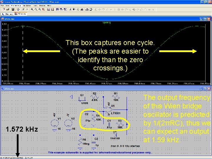 52 This box captures one cycle. (The peaks are easier to identify than the