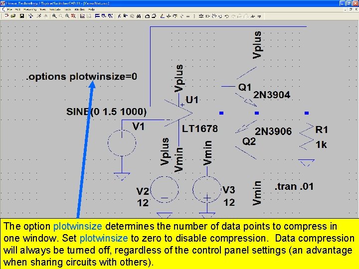 61 The option plotwinsize determines the number of data points to compress in one