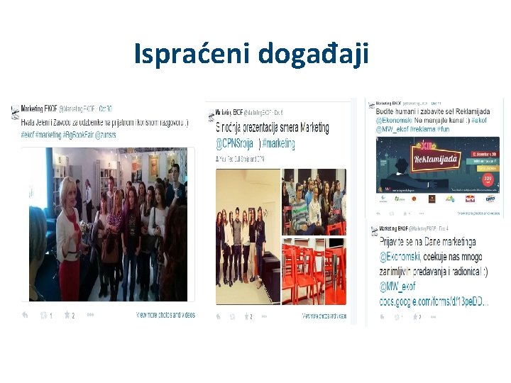 Ispraćeni događaji 