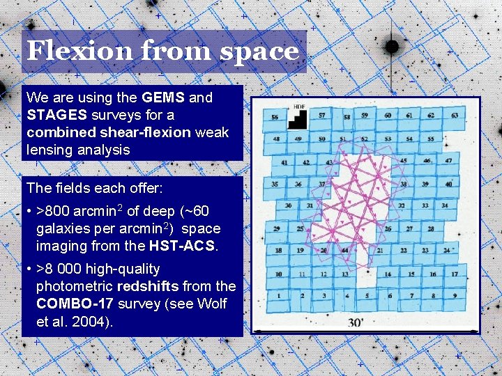 Flexion from space We are using the GEMS and STAGES surveys for a combined