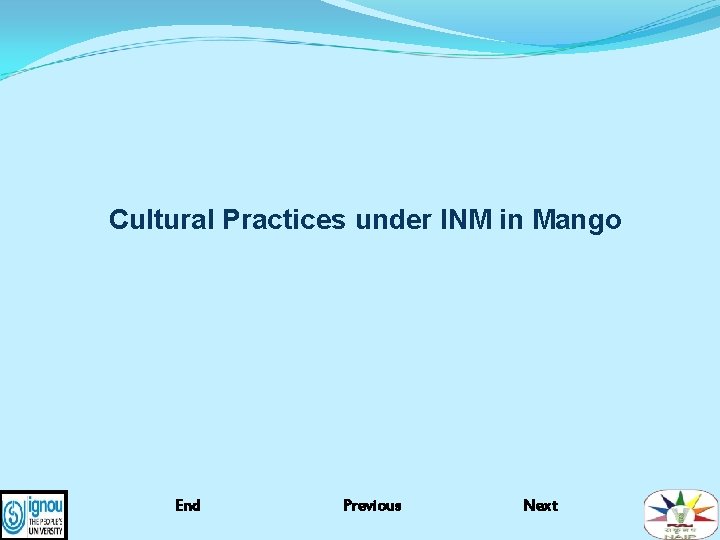 Cultural Practices under INM in Mango End Previous Next 
