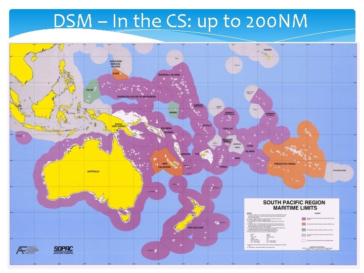 DSM – In the CS: up to 200 NM 12 