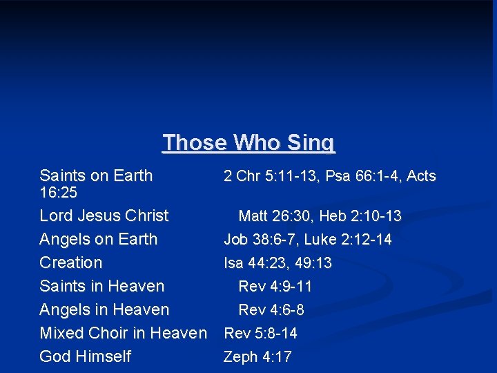 Those Who Sing Saints on Earth 16: 25 Lord Jesus Christ Angels on Earth