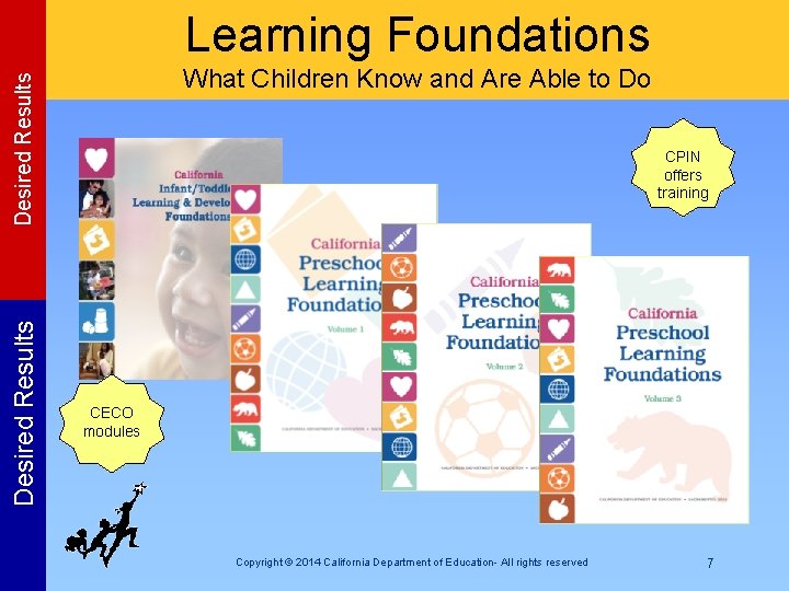 Learning Foundations Desired Results What Children Know and Are Able to Do CPIN offers