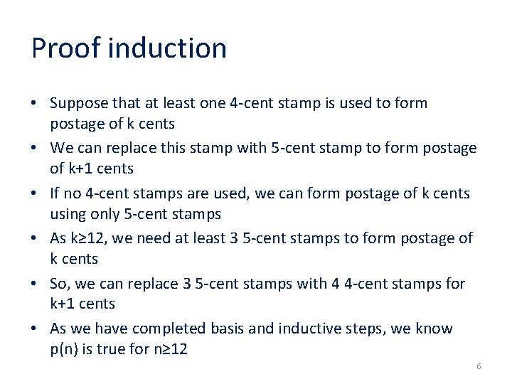 Stamp Problem Induction CSE 115ENGR 160 Discrete Mathematics 032212 MingHsuan Yang