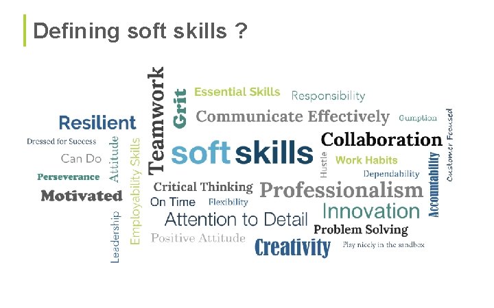 Defining soft skills ? 