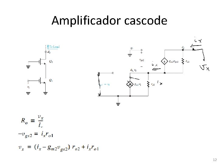 Amplificador cascode 12 