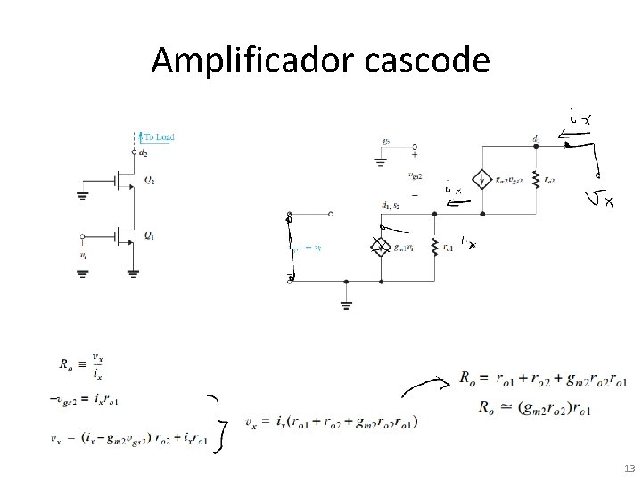 Amplificador cascode 13 