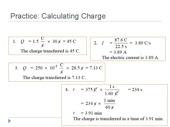 Practice: Calculating Charge 