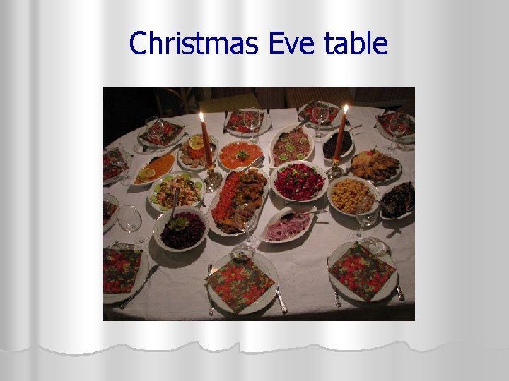 Christmas Eve table 