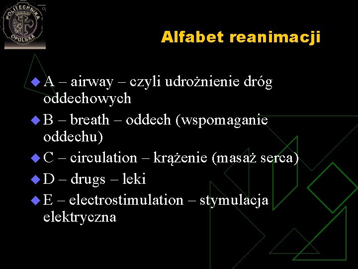 Alfabet reanimacji u A – airway – czyli udrożnienie dróg oddechowych u B – Alfabet reanimacji u A – airway – czyli udrożnienie dróg oddechowych u B –