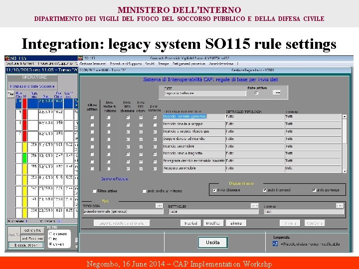 MINISTERO DELL’INTERNO DIPARTIMENTO DEI VIGILI DEL FUOCO DEL SOCCORSO PUBBLICO E DELLA DIFESA CIVILE