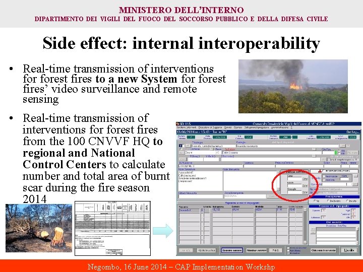 MINISTERO DELL’INTERNO DIPARTIMENTO DEI VIGILI DEL FUOCO DEL SOCCORSO PUBBLICO E DELLA DIFESA CIVILE