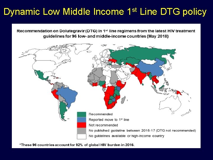 Dynamic Low Middle Income 1 st Line DTG policy 