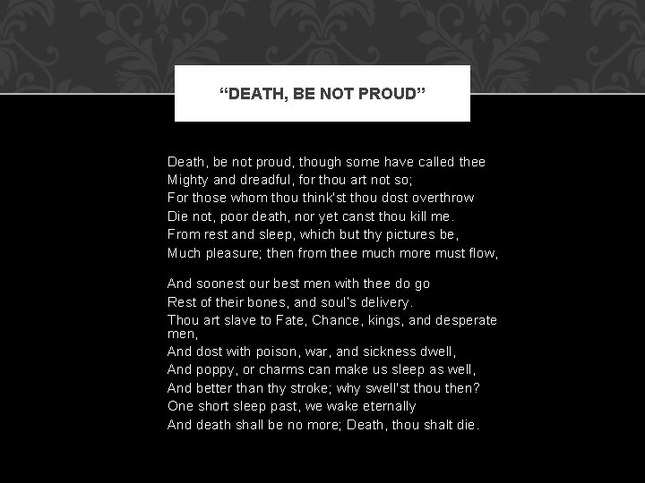 John Donne Poetry Analysis Celina Medina Stephanie Perez