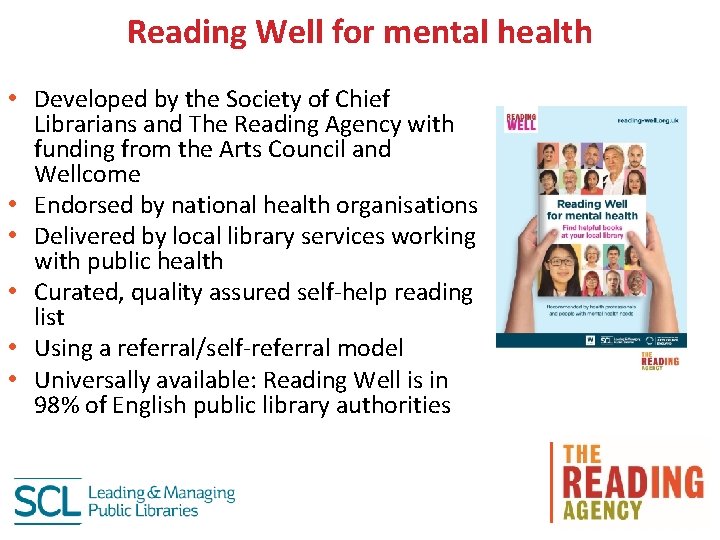 Reading Well for mental health • Developed by the Society of Chief Librarians and