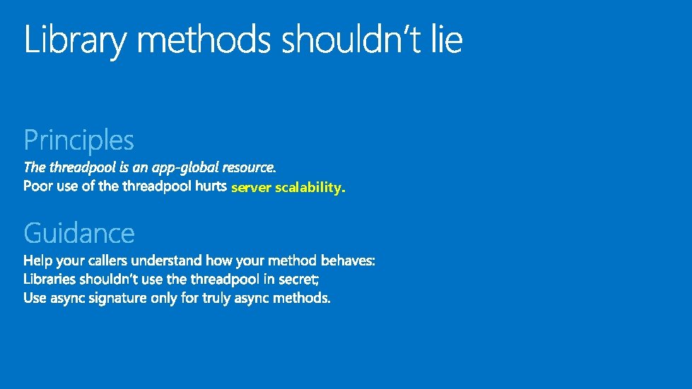 server scalability. server scalability.