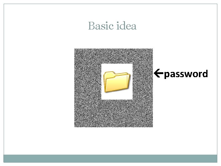 Basic idea password 