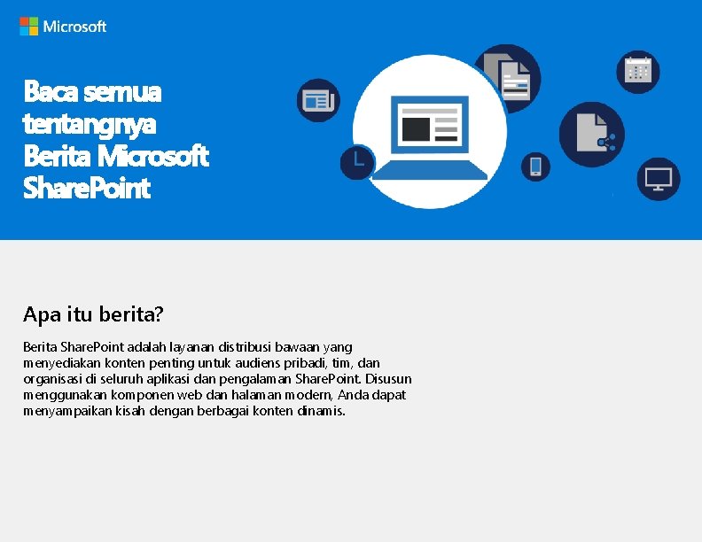 Baca semua tentangnya Berita Microsoft Share. Point Apa itu berita? Berita Share. Point adalah