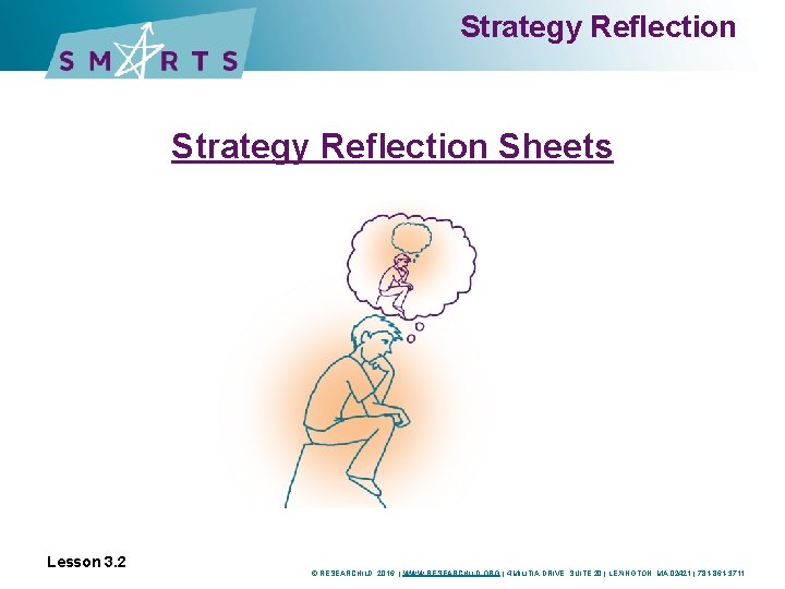 Strategy Reflection Sheets Lesson 3. 2 © RESEARCHILD, 2016 | WWW. RESEARCHILD. ORG |