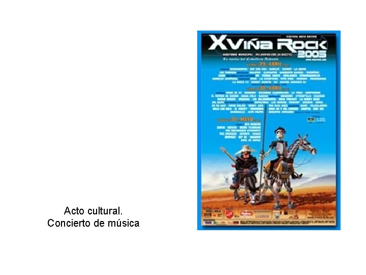 Acto cultural. Concierto de música 